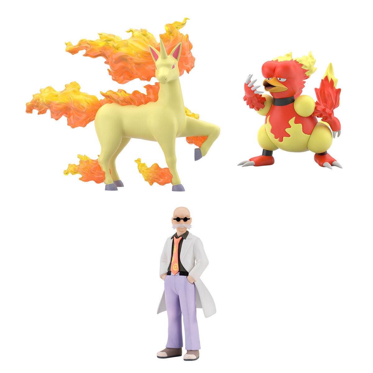 PRE ORDER – POKÉMON SCALE WORLD KANTO REGION BLAINE & RAPIDASH & MAGMAR W/O GUM