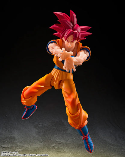 PRE ORDER – S.H.FIGUARTS DRAGON BALL SUPER - SUPER SAIYAN GOD SON GOKU - GOD AURA