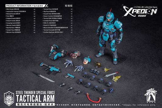 PRE ORDER – POWERSPOTOY 1/12 XPEDION STEEL THUNDER SPECIAL FORCE TACTICAL ARM STANDARD EDITION 6979182800286