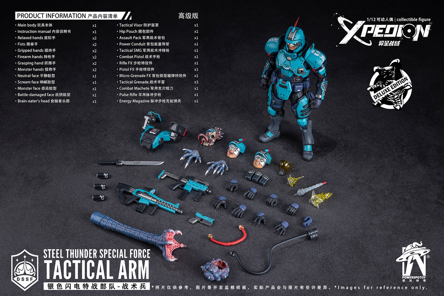 PRE ORDER – POWERSPOTOY 1/12 XPEDION STEEL THUNDER SPECIAL FORCE TACTICAL ARM DX EDITION 6979182809999