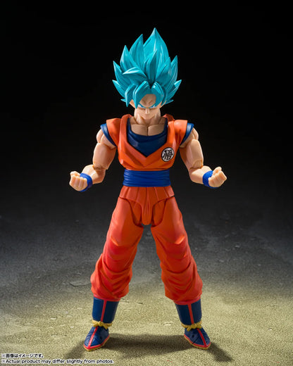 PRE ORDER – S.H.FIGUARTS DRAGON BALL SUPER - SUPER SAIYAN GOD SUPER SAIYAN SON GOKU - BLUE POWER TRANSCENDING LIMITS