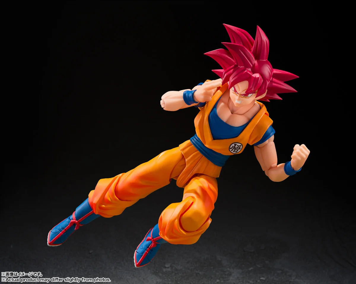 PRE ORDER – S.H.FIGUARTS DRAGON BALL SUPER - SUPER SAIYAN GOD SON GOKU - GOD AURA