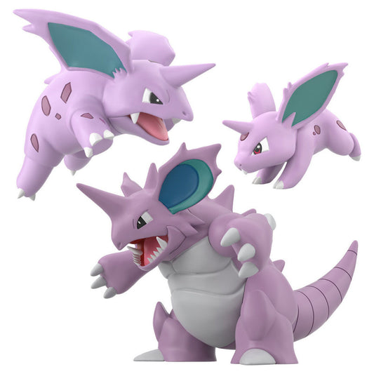 PRE ORDER – POKÉMON SCALE WORLD KANTO REGION NIDORAN♂ & NIDORINO & NIDOKING W/O GUM ( RE-OFFER)