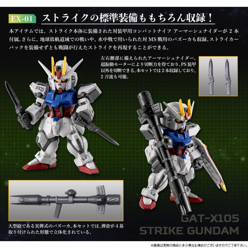 PRE ORDER – FW GUNDAM CONVERGE CORE STRIKE GUNDAM FULL WEAPON SET W/O GUM (RE-OFFER)