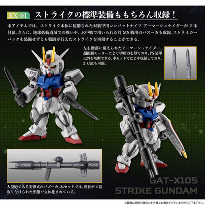 PRE ORDER – FW GUNDAM CONVERGE CORE STRIKE GUNDAM FULL WEAPON SET W/O GUM (RE-OFFER)
