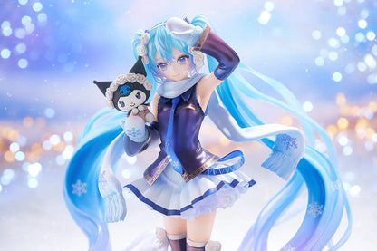 PRE ORDER – 1/7 SNOW MIKU X KUROMI