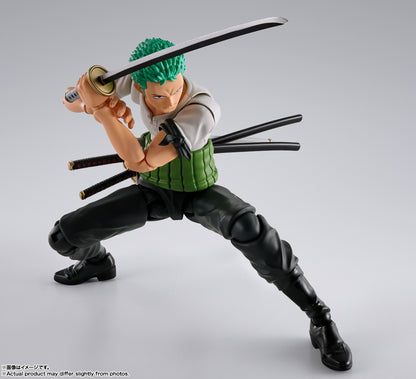 BACK ORDER – S.H.FIGUARTS ONE PIECE - RORONOA ZORO - ROMANCE DAWN