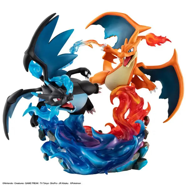 PRE ORDER – G.E.M. EX SERIES POKÉMON - MEGA CHARIZARD X & MEGA CHARIZARD Y COMPLETE FIGURES