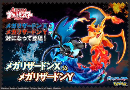 PRE ORDER – G.E.M. EX SERIES POKÉMON - MEGA CHARIZARD X & MEGA CHARIZARD Y COMPLETE FIGURES