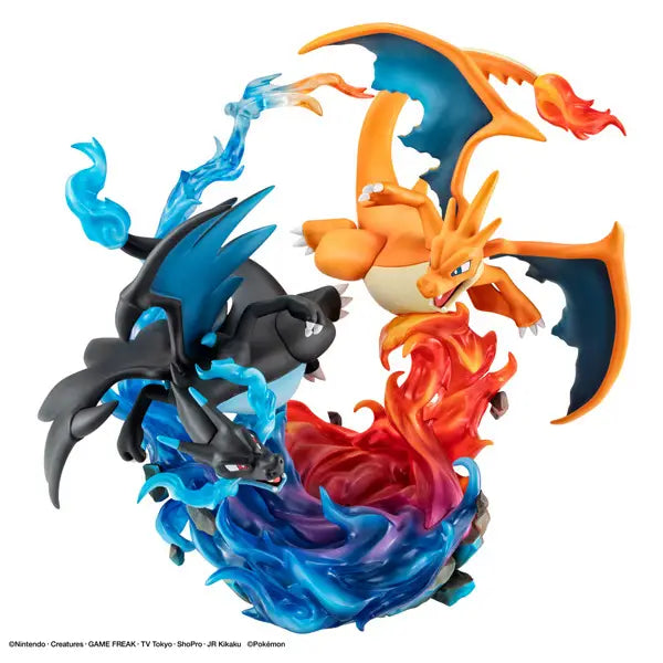 PRE ORDER – G.E.M. EX SERIES POKÉMON - MEGA CHARIZARD X & MEGA CHARIZARD Y COMPLETE FIGURES