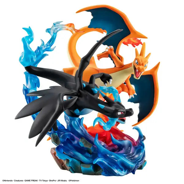 PRE ORDER – G.E.M. EX SERIES POKÉMON - MEGA CHARIZARD X & MEGA CHARIZARD Y COMPLETE FIGURES