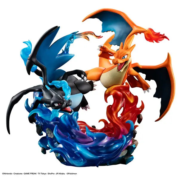 PRE ORDER – G.E.M. EX SERIES POKÉMON - MEGA CHARIZARD X & MEGA CHARIZARD Y COMPLETE FIGURES