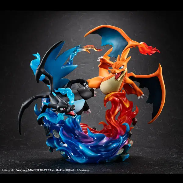 PRE ORDER – G.E.M. EX SERIES POKÉMON - MEGA CHARIZARD X & MEGA CHARIZARD Y COMPLETE FIGURES