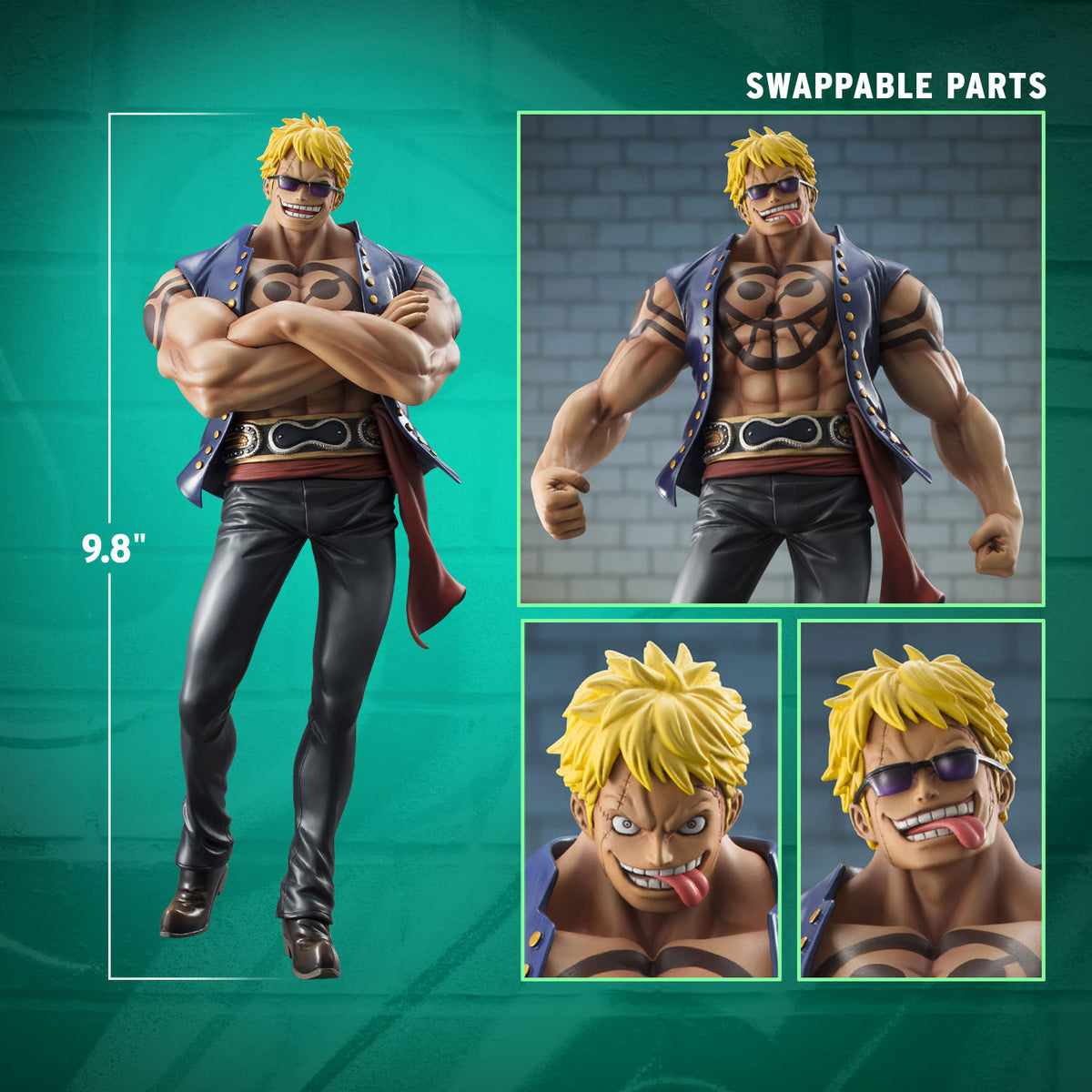 BACK ORDER – PORTRAIT.OF.PIRATES ONE PIECE - SAILING AGAIN - BELLAMY THE HYENA (LIMITED REPEAT)