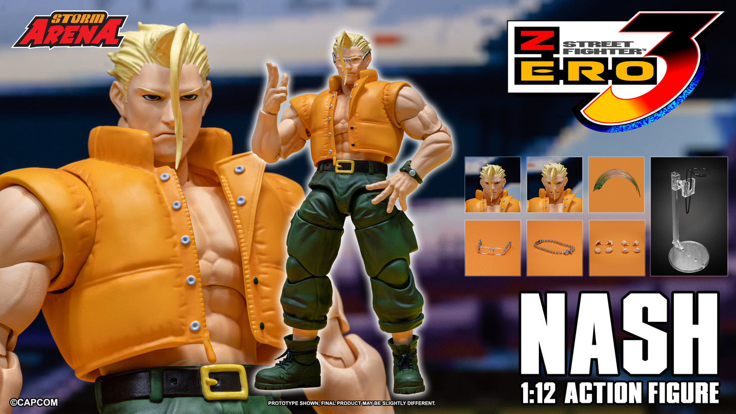 PRE ORDER – STORM COLLECTIBLES 1/12 STREET FIGHTER 3 ZERO NASH SFSA05