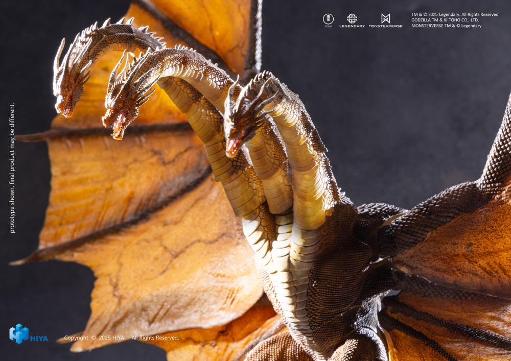 PRE ORDER – GODZILLA KING OF THE MONSTERS - KING GHIDORAH 2.0 (RERUN) 35CM - EBG0234