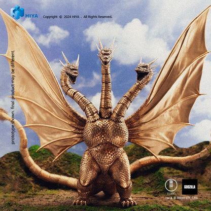 PRE ORDER – HIYA EXQUISITE BASIC - GODZILLA VS KING GHIDORAH (1991) - MECHANICAL KING GHIDORAH (BATTLE DAMAGED VERSION)
