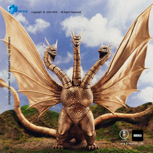 PRE ORDER – HIYA EXQUISITE BASIC - GODZILLA VS KING GHIDORAH (1991) - MECHANICAL KING GHIDORAH (BATTLE DAMAGED VERSION)