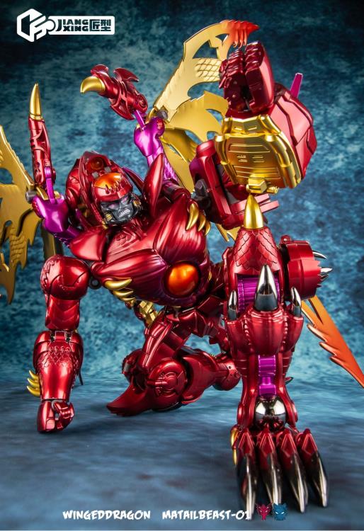 PRE ORDER – METAL BEAST-01 WINGED DRAGON DUAL CHANGER (REISSUE)