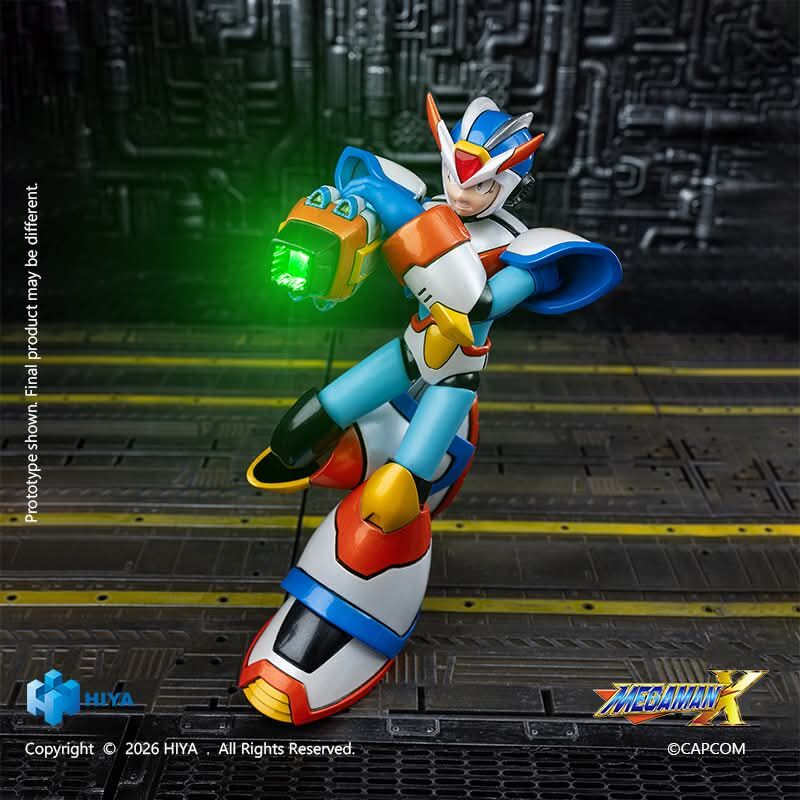 PRE ORDER – HIYA TOYS - MEGA MAN X SERIES - X THIRD ARMOR 14.7CM - ACTION FIGURE