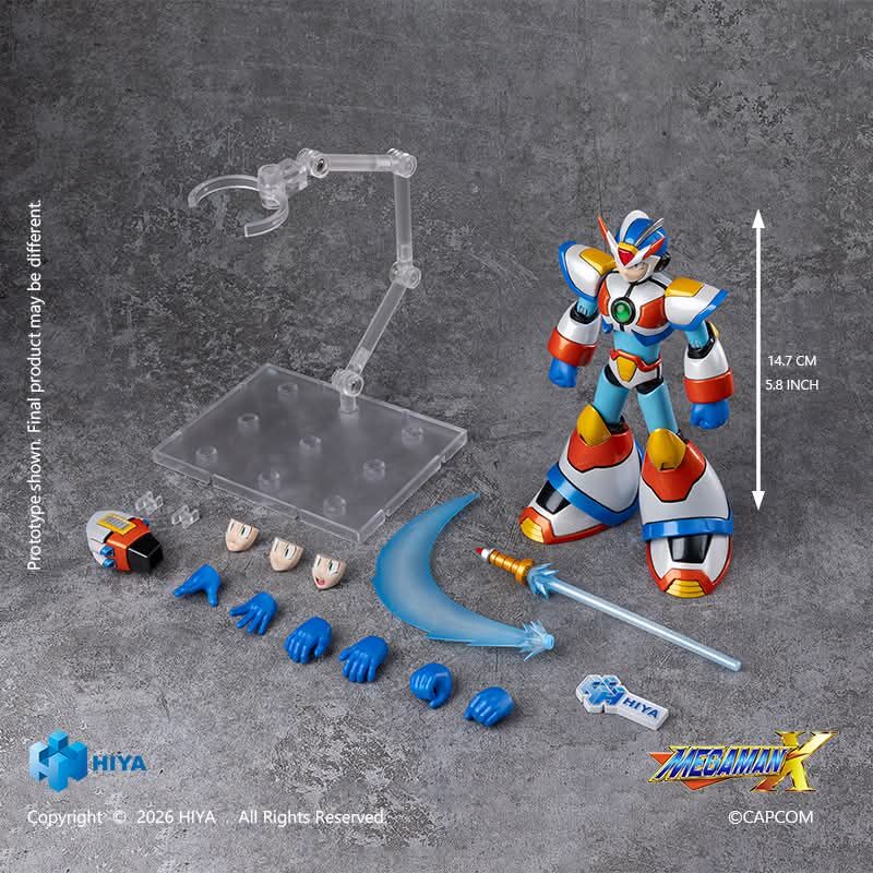 PRE ORDER – HIYA TOYS - MEGA MAN X SERIES - X THIRD ARMOR 14.7CM - ACTION FIGURE