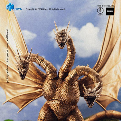 PRE ORDER – HIYA EXQUISITE BASIC - GODZILLA VS KING GHIDORAH (1991) - MECHANICAL KING GHIDORAH (BATTLE DAMAGED VERSION)