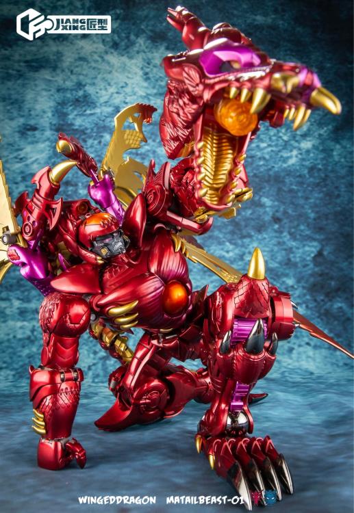 PRE ORDER – METAL BEAST-01 WINGED DRAGON DUAL CHANGER (REISSUE)