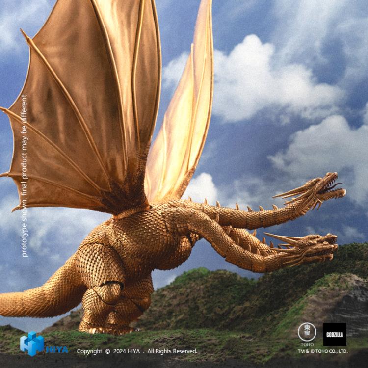 PRE ORDER – HIYA EXQUISITE BASIC - GODZILLA VS KING GHIDORAH (1991) - MECHANICAL KING GHIDORAH (BATTLE DAMAGED VERSION)