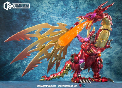 PRE ORDER – METAL BEAST-01 WINGED DRAGON DUAL CHANGER (REISSUE)
