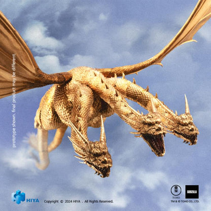PRE ORDER – HIYA EXQUISITE BASIC - GODZILLA VS KING GHIDORAH (1991) - MECHANICAL KING GHIDORAH (BATTLE DAMAGED VERSION)