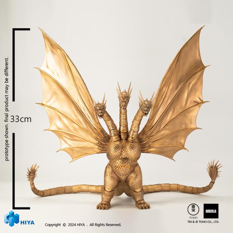 PRE ORDER – HIYA EXQUISITE BASIC - GODZILLA VS KING GHIDORAH (1991) - MECHANICAL KING GHIDORAH (BATTLE DAMAGED VERSION)