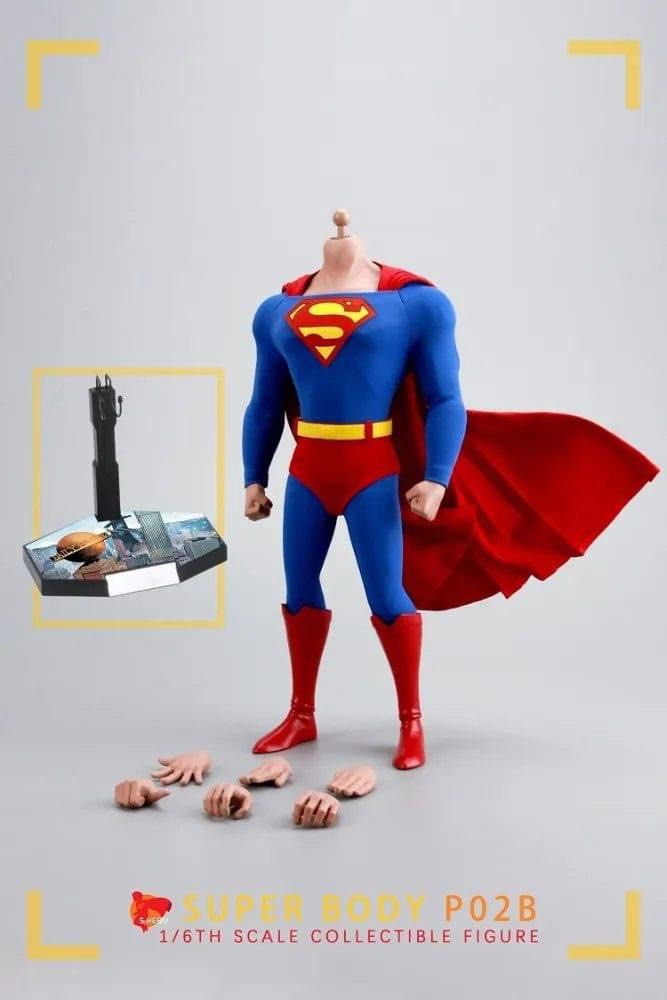 PRE ORDER – 1/6 S-HERO P01 + S-HERO P02B BODY + HEAD OF SUPERMAN SET