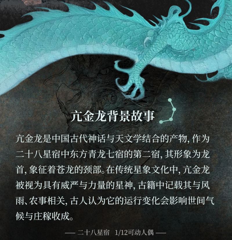 PRE ORDER – 1/12 CHINESE MYTHOLOGY TWENTY-EIGHT CONSTELLATIONS – KANG JIN LONG ACTION FIGURE WITH PREORDER BONUS