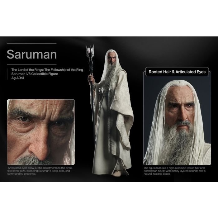PRE ORDER – 1/6 INART - THE LORD OF THE RINGS: THE FELLOWSHIP OF THE RING - SARUMAN - COLLECTIBLE FIGURE