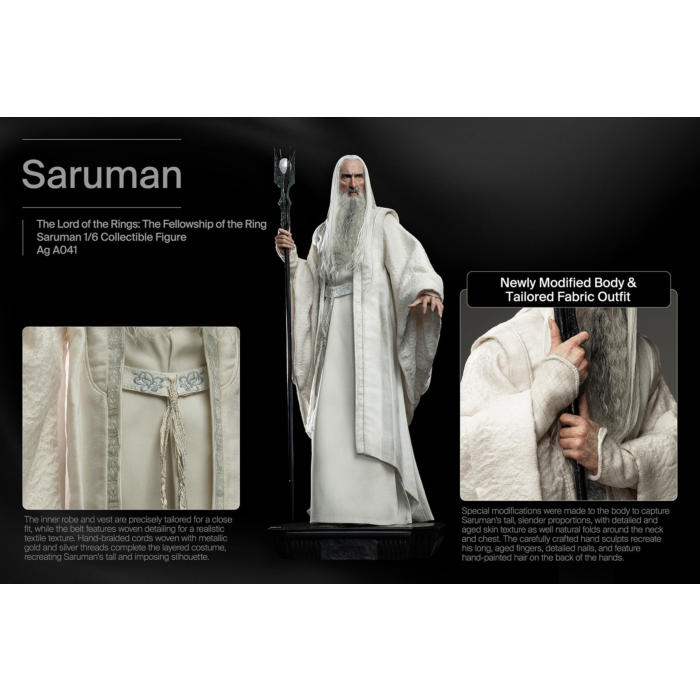 PRE ORDER – 1/6 INART - THE LORD OF THE RINGS: THE FELLOWSHIP OF THE RING - SARUMAN - COLLECTIBLE FIGURE