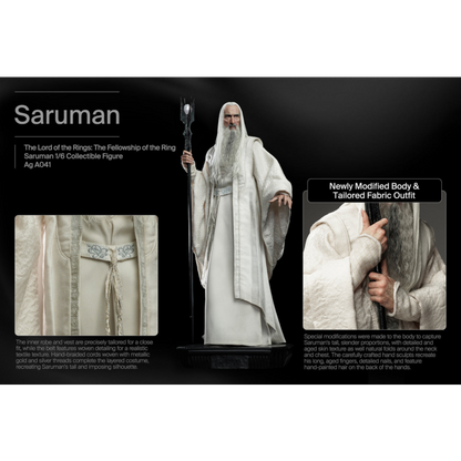 PRE ORDER – 1/6 INART - THE LORD OF THE RINGS: THE FELLOWSHIP OF THE RING - SARUMAN - COLLECTIBLE FIGURE