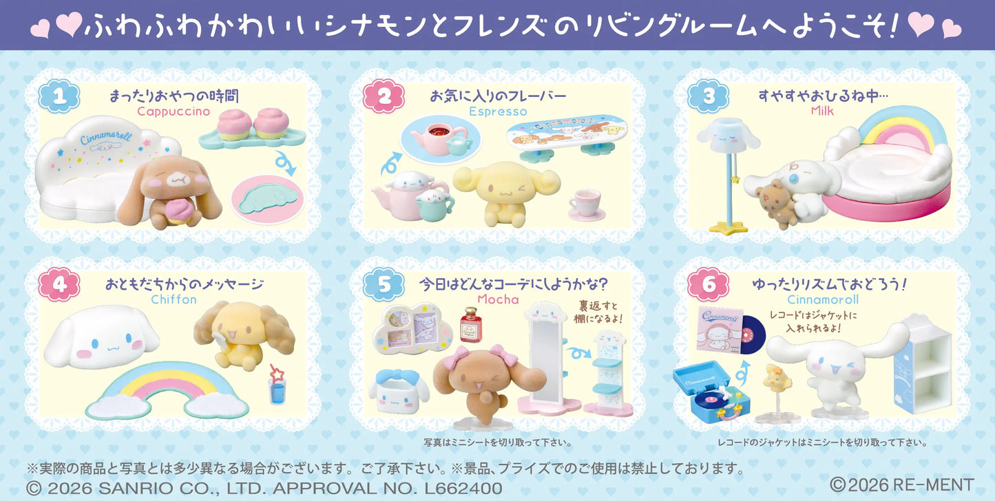 PRE ORDER – CINNAMOROLL LIVING ROOM (SET OF 6)