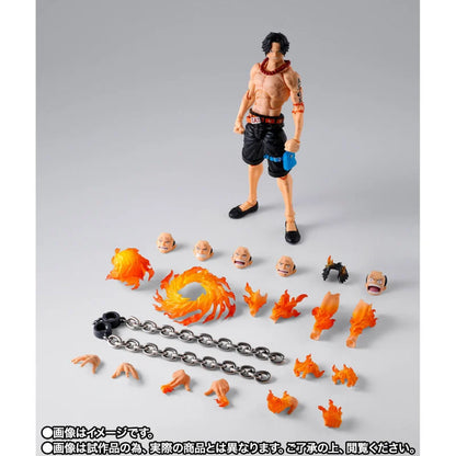 BACK ORDER – S.H.FIGUARTS ONE PIECE - PORTGAS D ACE -MARINEFORD