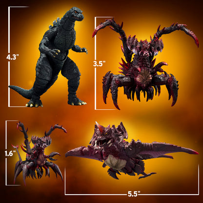 BACK ORDER – S.H.MONSTERARTS GODZILLA JR & DESTOROYAH EVOLUTION