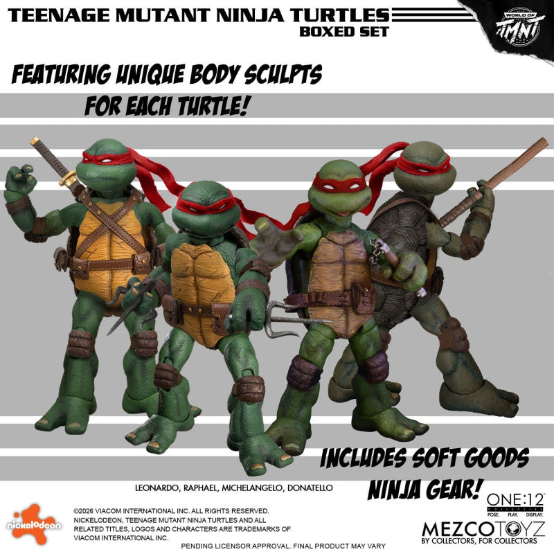 PRE ORDER – THE ONE:12 COLLECTIVE TEENAGE MUTANT NINJA TURTLES BOXED SET