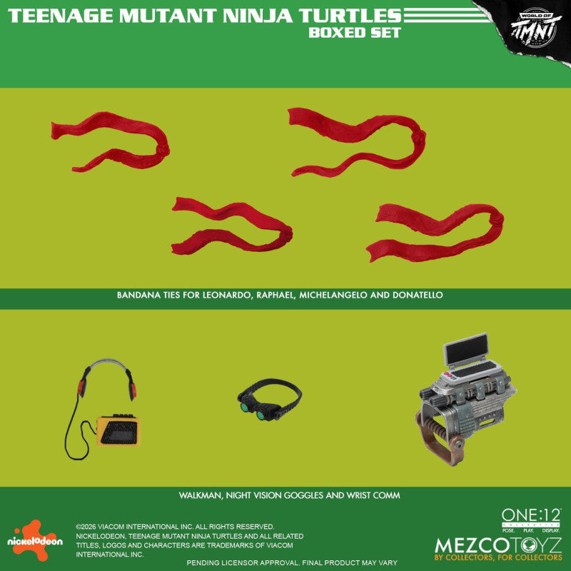 PRE ORDER – THE ONE:12 COLLECTIVE TEENAGE MUTANT NINJA TURTLES BOXED SET