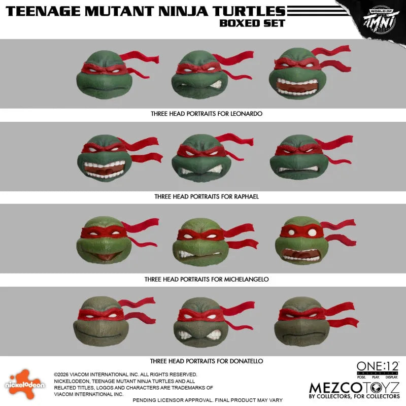 PRE ORDER – THE ONE:12 COLLECTIVE TEENAGE MUTANT NINJA TURTLES BOXED SET