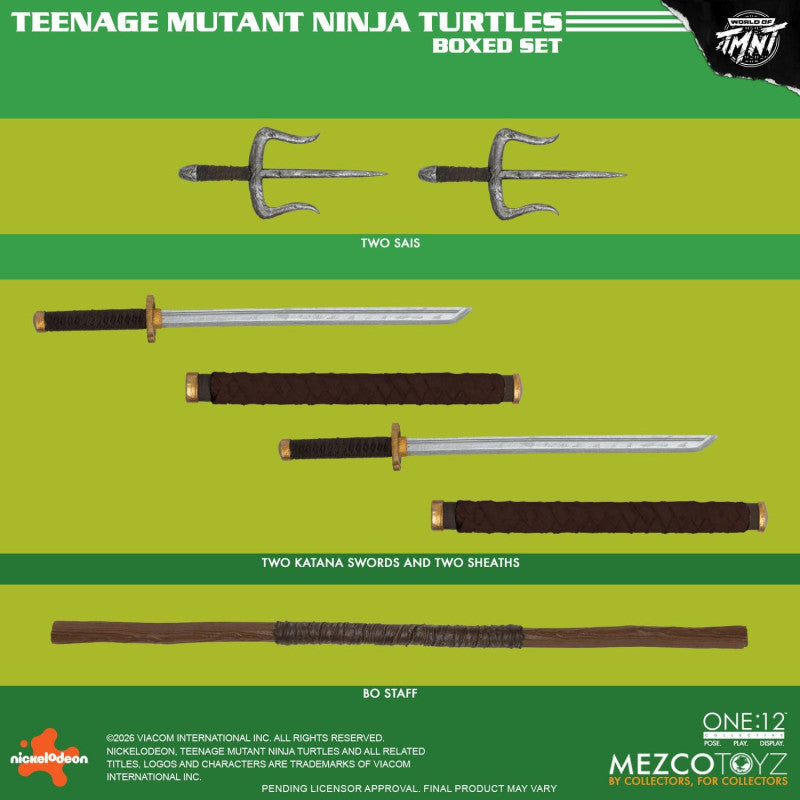 PRE ORDER – THE ONE:12 COLLECTIVE TEENAGE MUTANT NINJA TURTLES BOXED SET