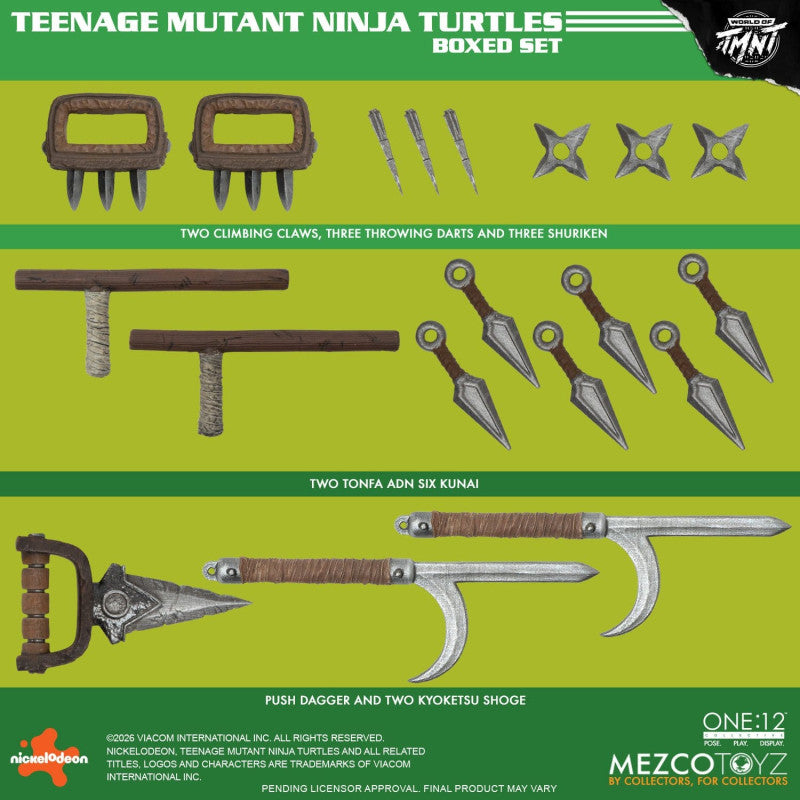 PRE ORDER – THE ONE:12 COLLECTIVE TEENAGE MUTANT NINJA TURTLES BOXED SET