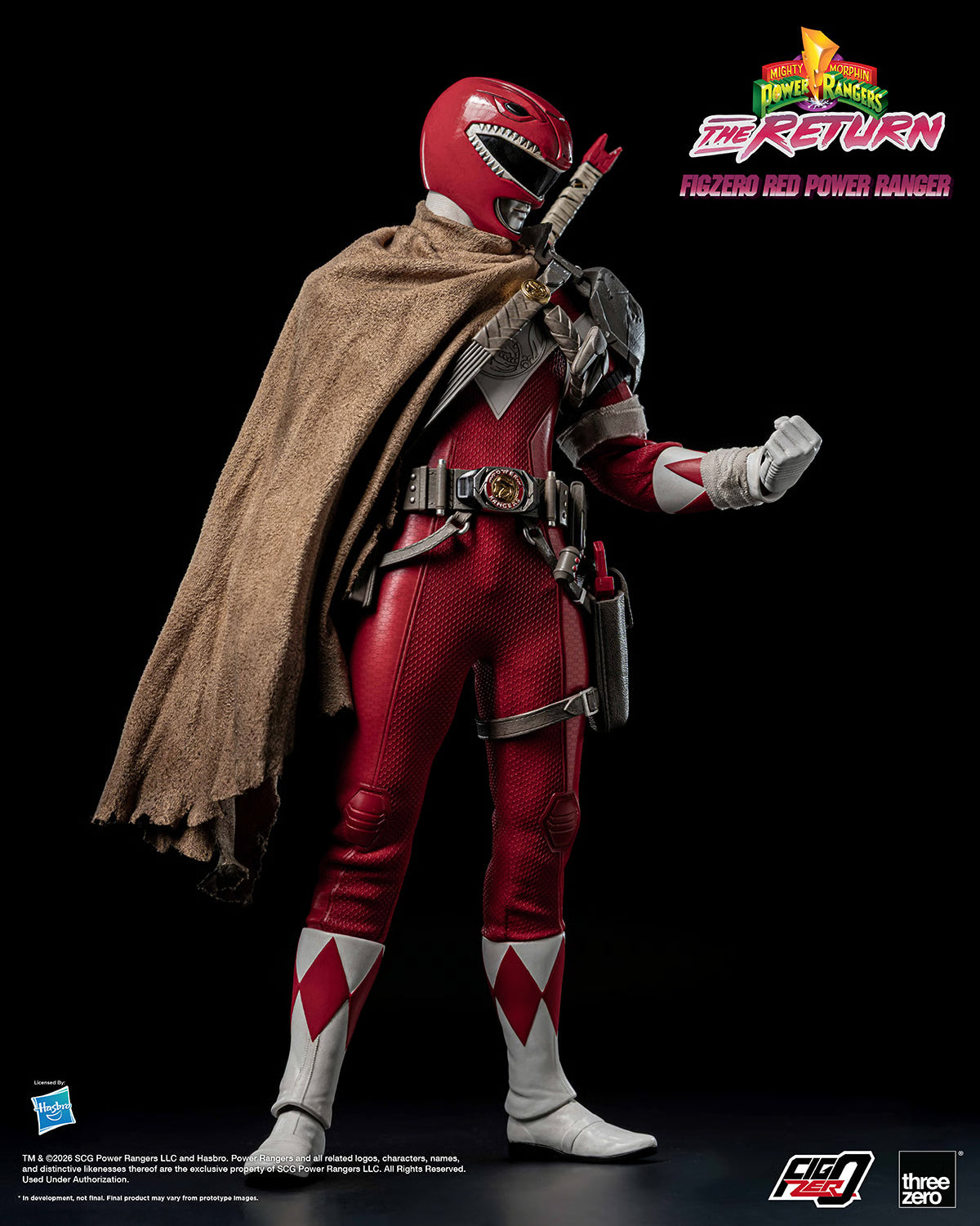 PRE ORDER – 1/6 THREEZERO 3Z1020 MIGHTY MORPHIN POWER RANGERS: THE RETURN FIGZERO RED POWER RANGER