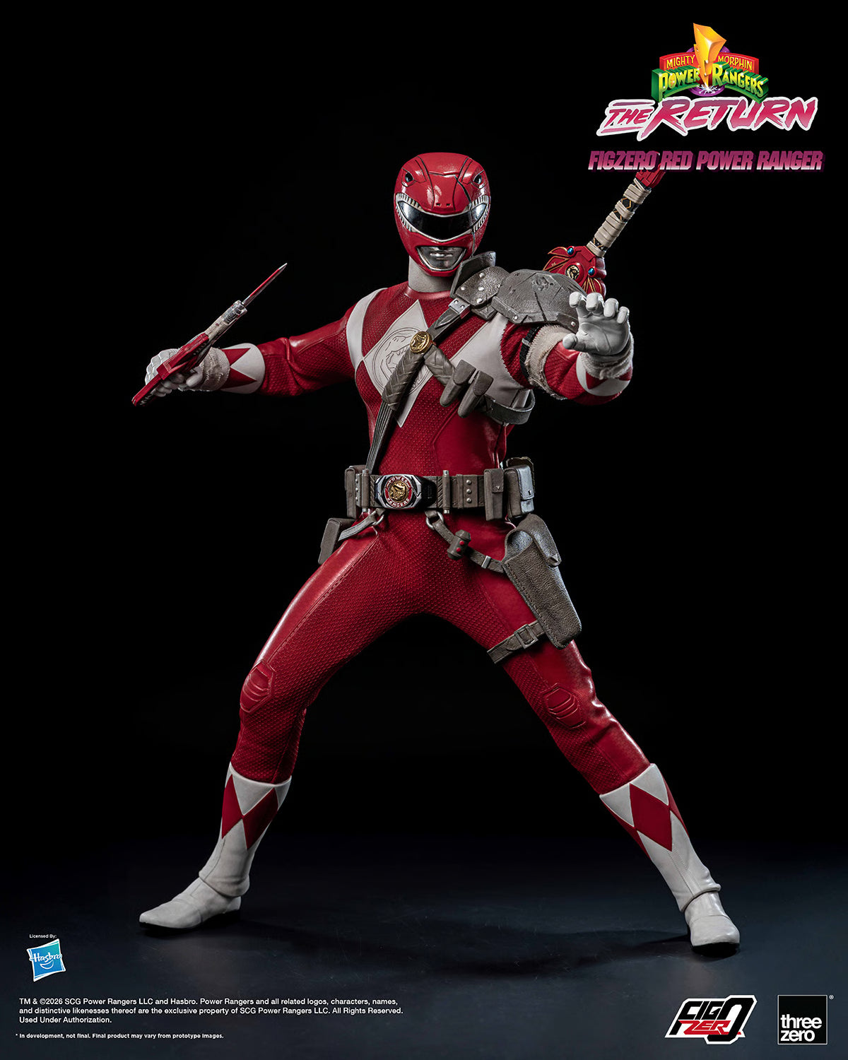 PRE ORDER – 1/6 THREEZERO 3Z1020 MIGHTY MORPHIN POWER RANGERS: THE RETURN FIGZERO RED POWER RANGER