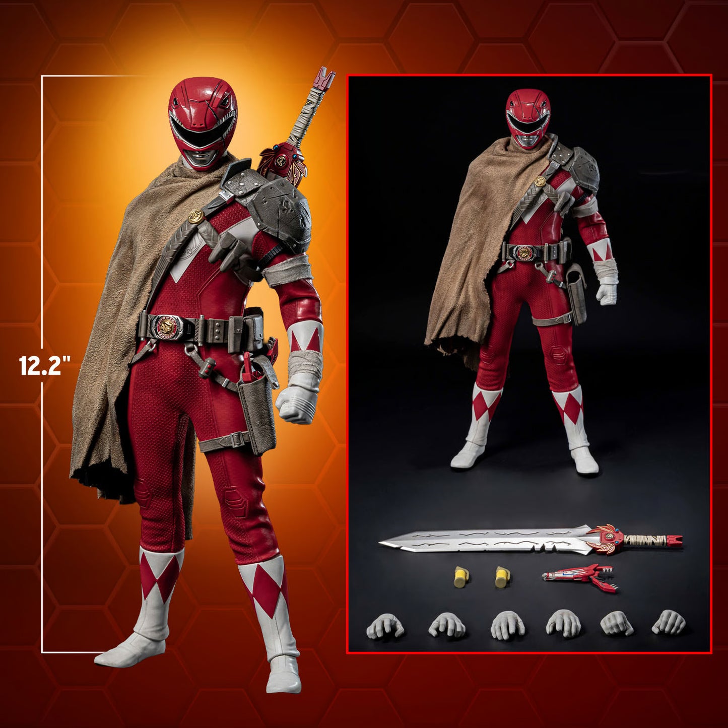 PRE ORDER – 1/6 THREEZERO 3Z1020 MIGHTY MORPHIN POWER RANGERS: THE RETURN FIGZERO RED POWER RANGER