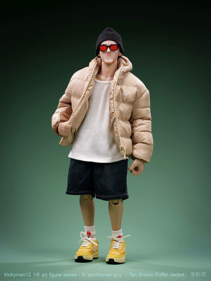 PRE ORDER – 1/6 TRICKYMAN12 - N SPORTSWEAR GUY - TAN BROWN