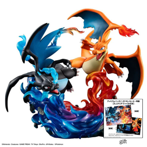 PRE ORDER – G.E.M. EX SERIES: POKÉMON - MEGA CHARIZARD X & MEGA CHARIZARD Y (WITH GIFT)