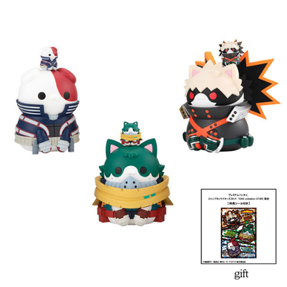 PRE ORDER – MEGA CAT PROJECT MY HERO ACADEMIA NYANTO! THE BIG HEROACA CATS SERIES MIDORIYA & BAKUGO & TODOROKI SET [WITH GIFT]